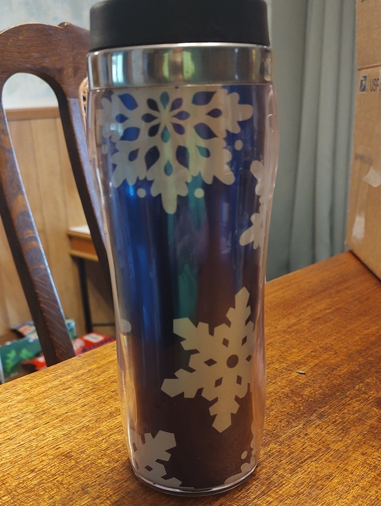 Other - Blue Snowflake Travel Tumbler